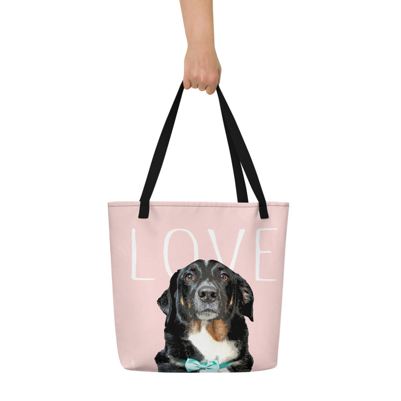 Personalized Tote Bag - Pink Poster